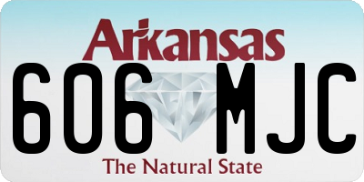 AR license plate 606MJC