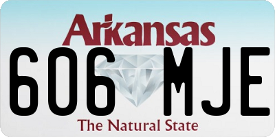 AR license plate 606MJE