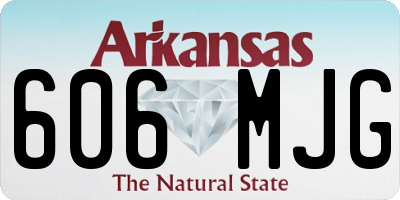 AR license plate 606MJG