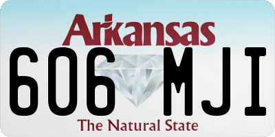 AR license plate 606MJI