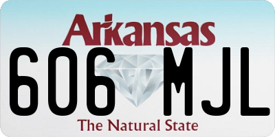 AR license plate 606MJL