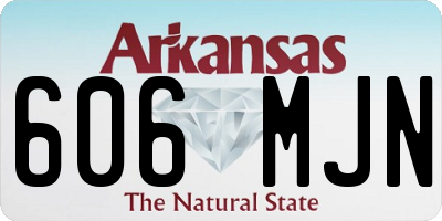 AR license plate 606MJN