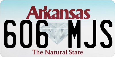 AR license plate 606MJS