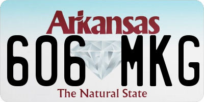 AR license plate 606MKG