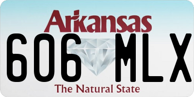 AR license plate 606MLX