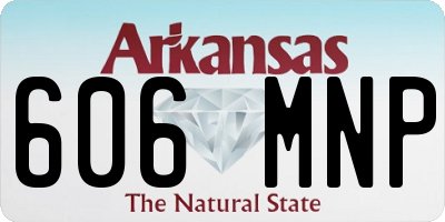 AR license plate 606MNP