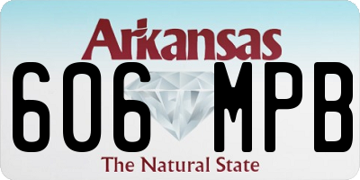 AR license plate 606MPB