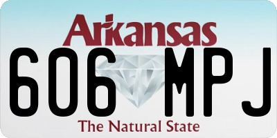 AR license plate 606MPJ