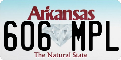 AR license plate 606MPL