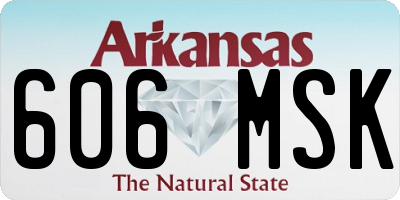 AR license plate 606MSK