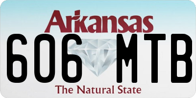 AR license plate 606MTB