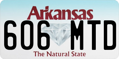 AR license plate 606MTD