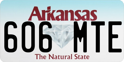 AR license plate 606MTE