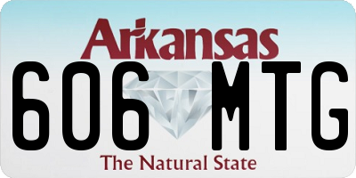 AR license plate 606MTG