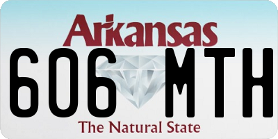 AR license plate 606MTH