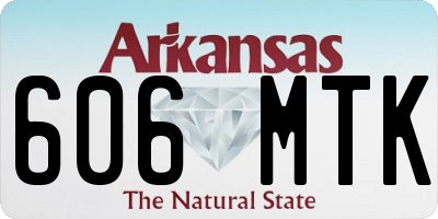 AR license plate 606MTK