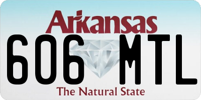 AR license plate 606MTL