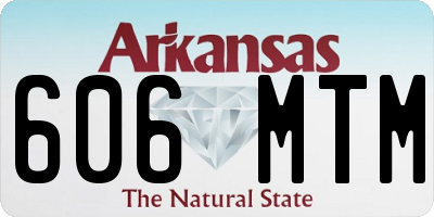 AR license plate 606MTM