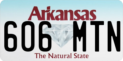 AR license plate 606MTN