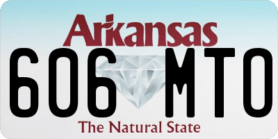 AR license plate 606MTO