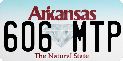 AR license plate 606MTP