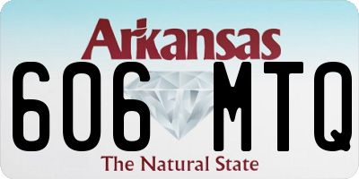 AR license plate 606MTQ