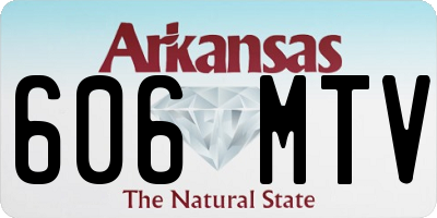 AR license plate 606MTV