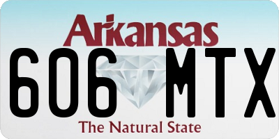 AR license plate 606MTX