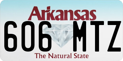 AR license plate 606MTZ