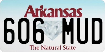 AR license plate 606MUD