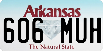 AR license plate 606MUH