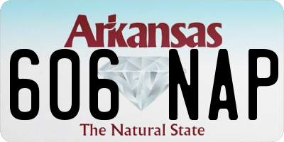 AR license plate 606NAP