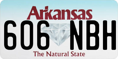 AR license plate 606NBH