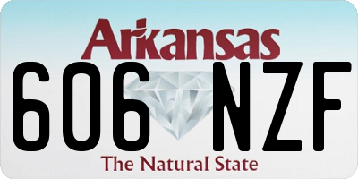 AR license plate 606NZF