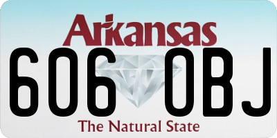 AR license plate 606OBJ