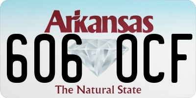 AR license plate 606OCF
