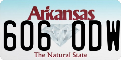 AR license plate 606ODW