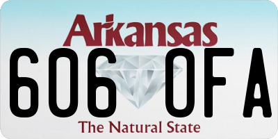 AR license plate 606OFA