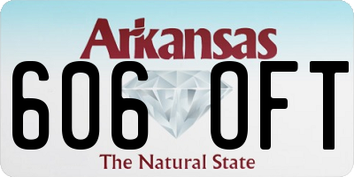 AR license plate 606OFT