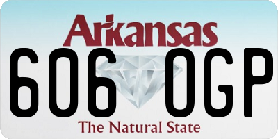 AR license plate 606OGP