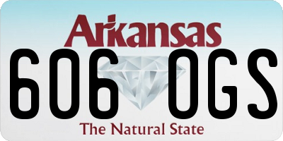 AR license plate 606OGS