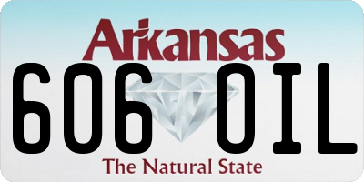 AR license plate 606OIL