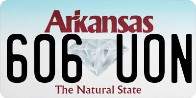 AR license plate 606UON