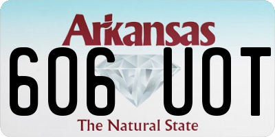 AR license plate 606UOT