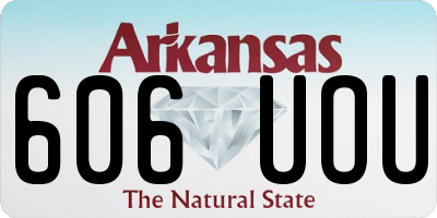 AR license plate 606UOU