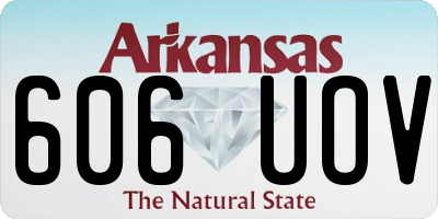 AR license plate 606UOV