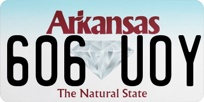 AR license plate 606UOY