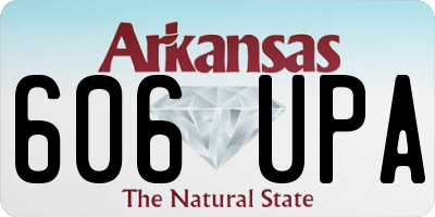 AR license plate 606UPA