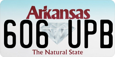 AR license plate 606UPB