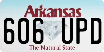 AR license plate 606UPD